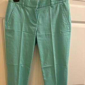 J. Crew Green City Fit Ankle Pants Size 00
